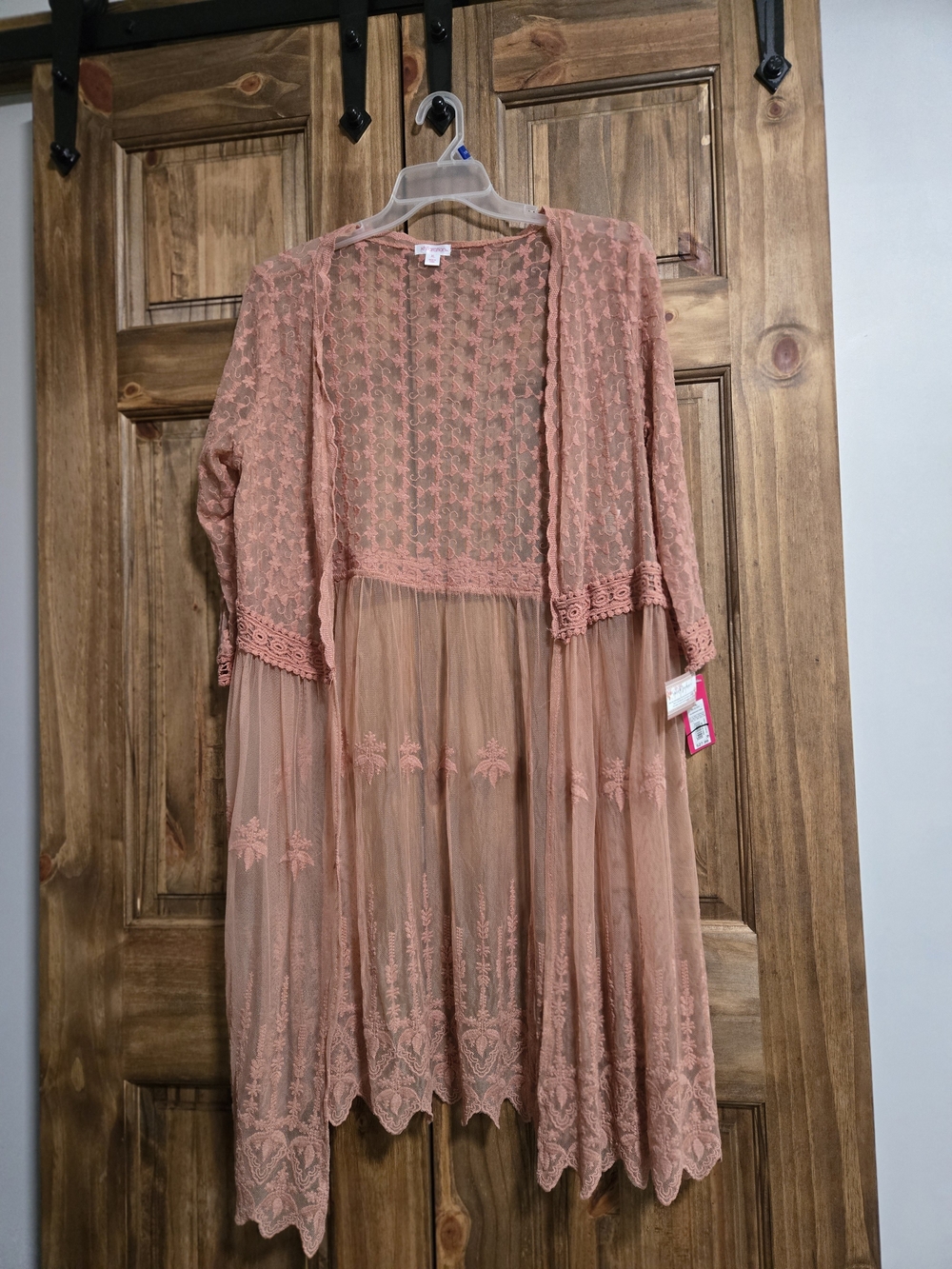Xhilaration Dusty Rose Lace & Tulle Girls' Cover-Up